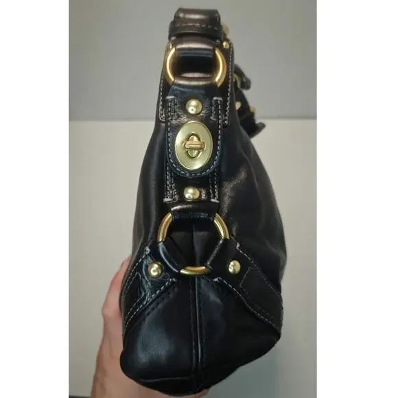 Vintage Black Coach Carly hobo bag - Picture 8 of 13